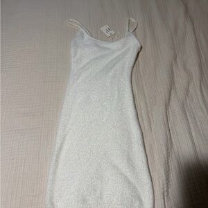 Elegant White Midi Dress